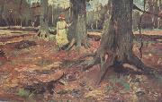 Vincent Van Gogh Girl in White in the Woods (nn04) oil painting reproduction